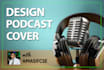 design podcast cover art or artwork, event flyer