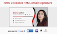 design clickable HTML email signature