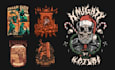 create custom illustration for tshirt design and stickers