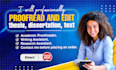 professionally proofread and edit thesis, dissertation, text