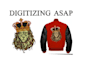 do embroidery digitizing into dst pes pxf cnd jef file asap
