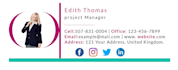 design professional clickable html email signature