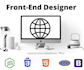 do front end for web apps using HTML CSS  react  javascript