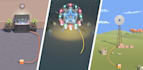 create hyper casual game graphics and low poly assets, 2d or 3d