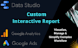 create customizable informative reports with google data studio