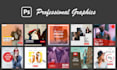 design youtube thumbnail, social posts, banners and covers