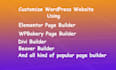 rebuild, edit and customize wordpress website