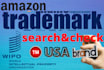 do patent search trademark check amazone us product mark