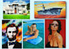 do original custom hand painting on canvas