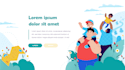 create professional vector flat illustrations for website or app