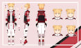 draw character sheet in anime style