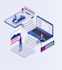 create a 3d isometric illustration for you