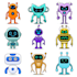 create a cute vector illustration robot design