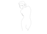 draw line art continuous simple modern 24 hour