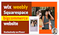 create or recreate squarespace website , wix website design
