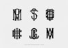design hand drawn custom professional monogram logo