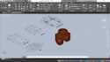 draw 2d mechanical part drawings in autocad