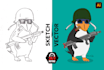 turn hand drawing into vector art and vector tracing