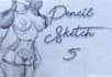 draw pin up girl character, nsfw or sfw, as watercolor art