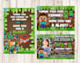 edit this minecraft or lego birthday invite choose here