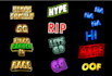 create express custom text emotes, twitch emotes