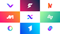 design abstract modern business startup tech ai saas software logo design