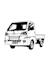 create your vehicle into vector stencil or silhouette