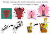 redesign or fix your low res images or vectorize logo
