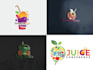 do modern smoothie bar and juice logo design