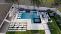 design your swimming pool, villa landscape, and backyard