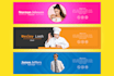create professional linkedin background header, cover, banner design