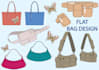 do flat design clothing, cap, bag, and tech pack design