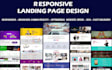 create modern and responsive landing page design