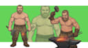 design a professional 2d character reference sheet for your oc