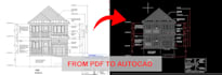 do architectural drawing in autocad or convert pdf to cad