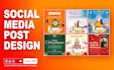create attractive social media posts and banner designs