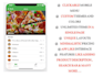 design digital clickable app like menu with qr