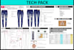 do flat sketch and fashion tech pack