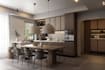 do realistic 3d kitchen, living room, and office design with video walkthrough