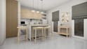 a stylish airbnb interior with 3d renderings