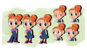 draw 2d cartoon character design