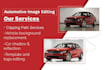 do car image editing and automotive photo background removal, car retouching