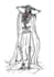 gothic and mystical illustrations, skeletons