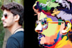 make a wpap art in a catchy way