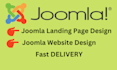 design a professional joomla landing page custom and responsive