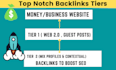 create tiered SEO do follow backlinks for website