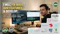 fix bugs,add features and develop by laravel and node