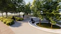 design and render garden, backyard, swimming pool, patio, landscape