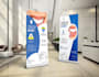 design billboard roll up, standee, pull up or pop up banner