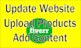 upload products or add content in your shopify or ecommerce store